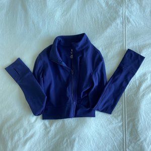 TYC (till you collapse) Cropped Blue Zip Up Sweater/Jacket